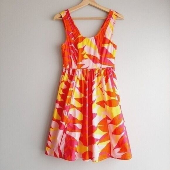 PLENTY DRESSES by Tracy Reese Anthro Summer Fit & Flare Floral Dress Sz 0 Flaw - Picture 2 of 13